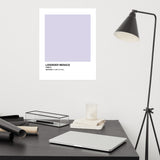 Lavender Menace Pantone Poster