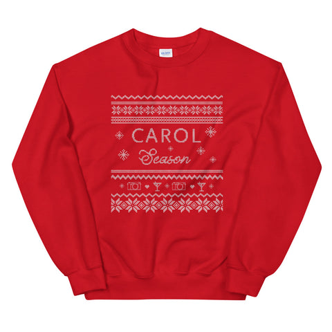 Carol Season Knit Look Sweatshirt